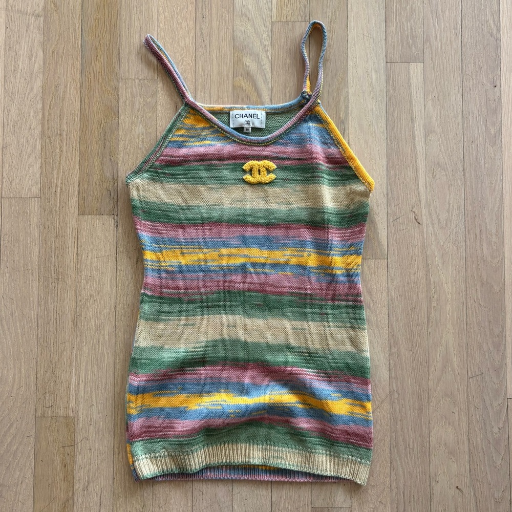 EUC Chanel knit tank